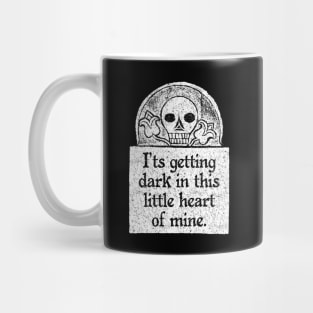 It's Getting Dark in this Little Heart of Mine, Wednesday Addams Quote Mug